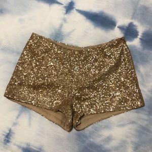 Gold Sequin Shorts SIZE SMALL 🤩